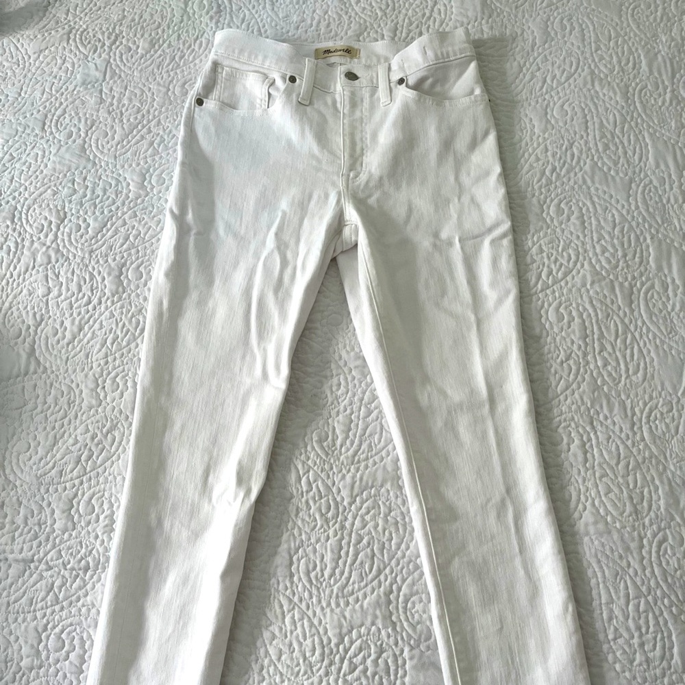 Madewell White Skinny Crop Jean